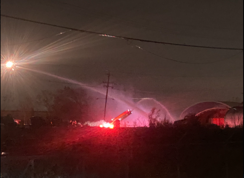 Fire at Livonia recycling center