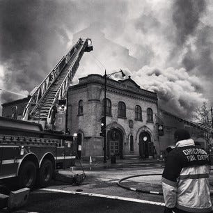 A fire gutted the restaurant on December 10, 2014