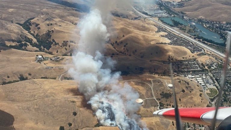 CAL FIRE stops 'dangerous' grass fire near San Jose