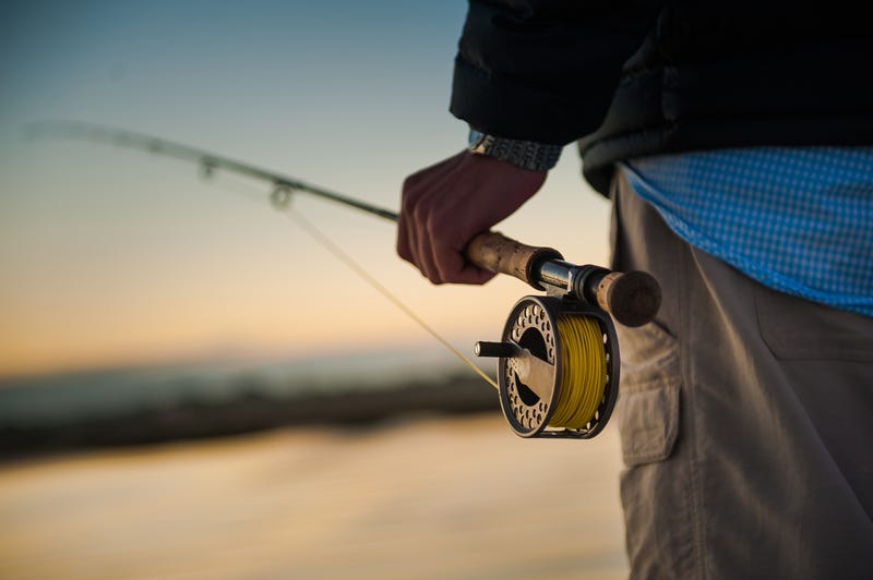 person holding fishing rod