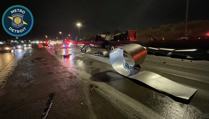 Michigan State Police said it best: "Hate to start the morning like this but…." a semi truck crash is causing major traffic troubles for drivers heading east, but especially going west on I-696 in Southfield Wednesday morning.