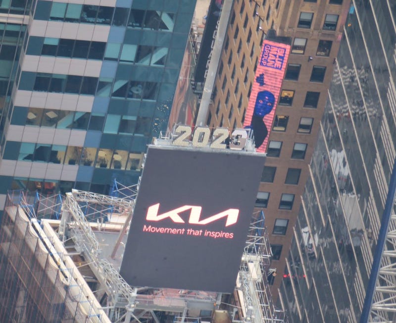 The year on One Times Square is changed to "2023" on Dec. 27, 2022