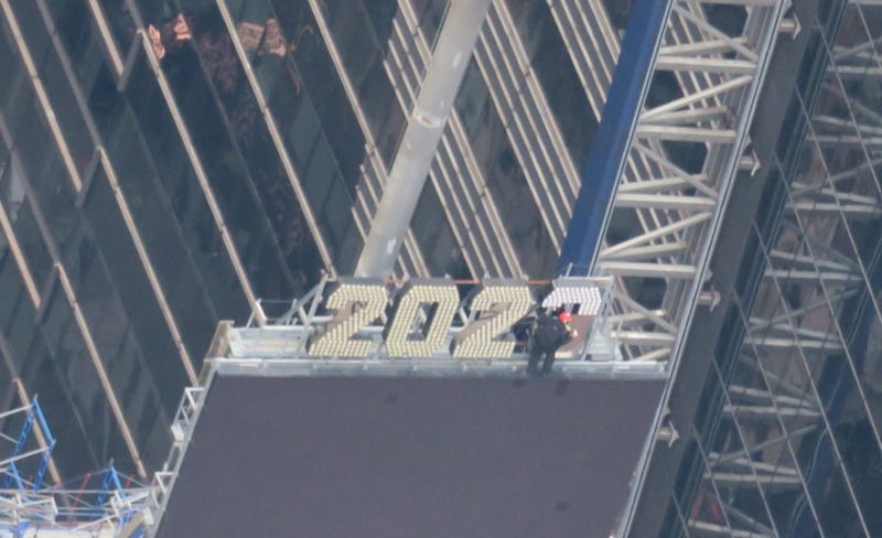 The year on One Times Square is changed to "2023" on Dec. 27, 2022