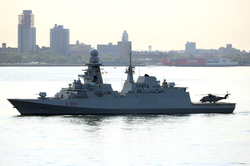 ITS Virginio Fasan (F 591), a frigate from La Spezia, Italy