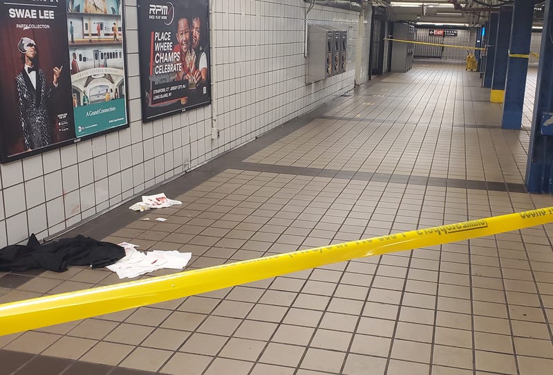 A man was stabbed at the Times Square–42nd Street/Port Authority station just after 3 a.m. Tuesday