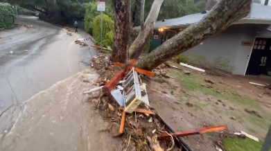 Debris, flood