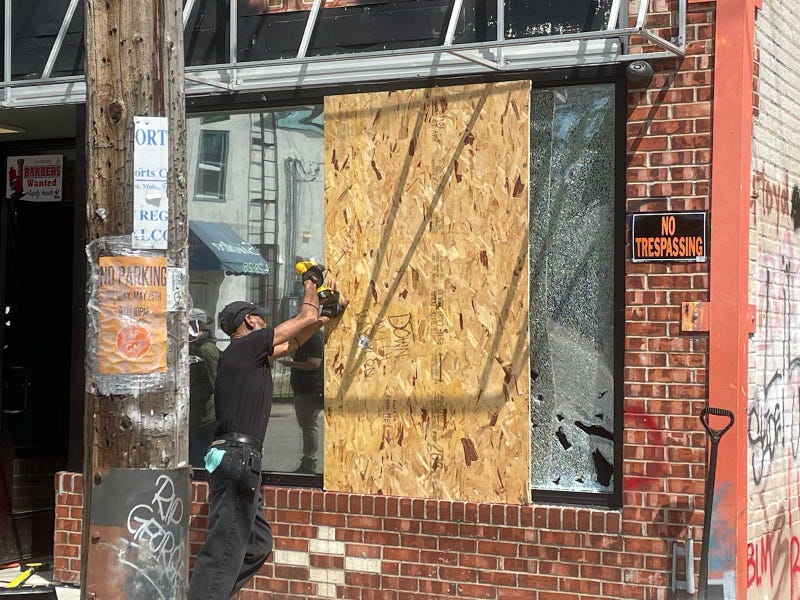 Boarding up