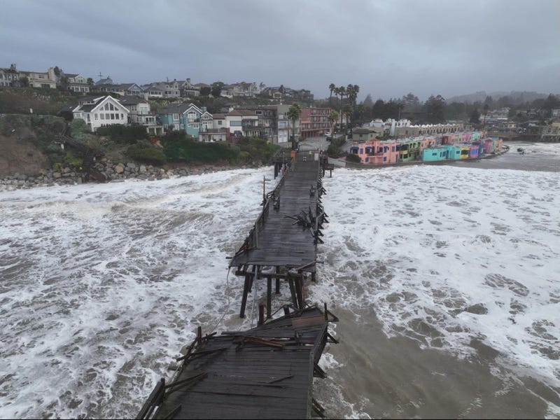 Residents of Capitola in Santa Cruz County are attempting to piece their properties back together after the area was battered by the bomb cyclone Wednesday night.
