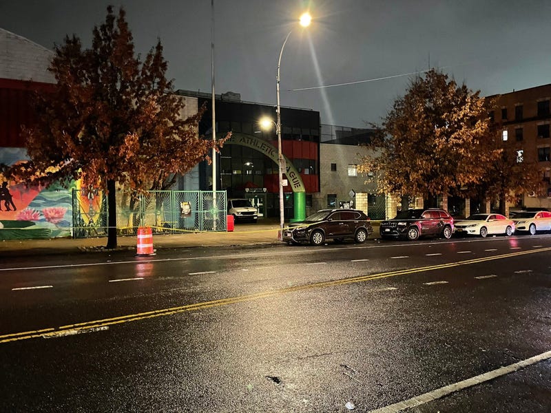 The shooting scene outside the Police Athletic League on Longwood Avenue on Jan. 19, 2023