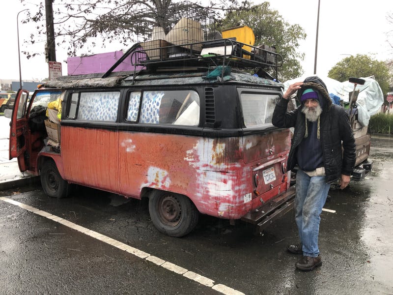 Thousands of unhoused people in the Bay Area are weathering these storms outside. Wendell Henry considers himself one of the lucky ones.