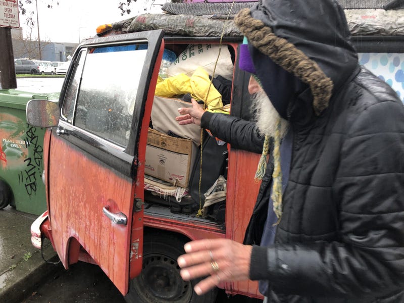 Thousands of unhoused people in the Bay Area are weathering these storms outside. Wendell Henry considers himself one of the lucky ones.