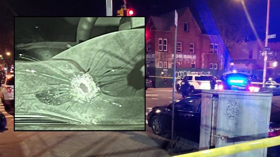 NYPD officer shot through police car windshield in the Bronx