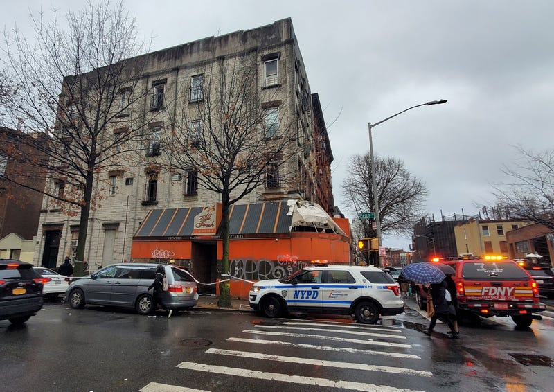 Seventeen people were injured in a fire at Penn Street and Harrison Avenue in Williamsburg on Monday morning