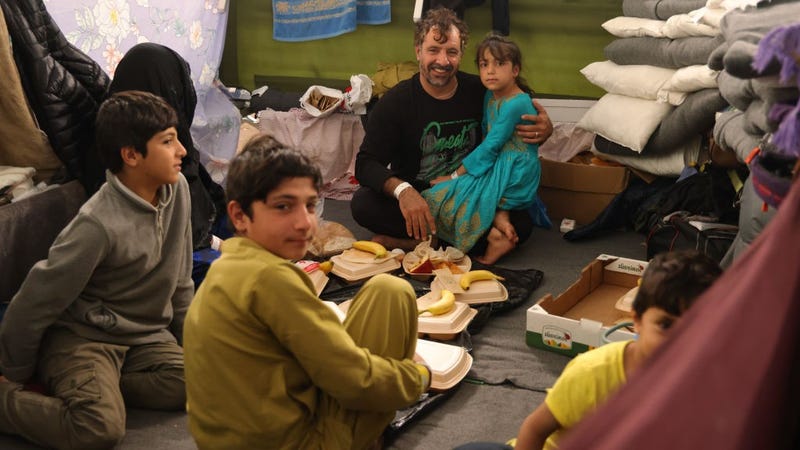  Afghan evacuee Guljan Mangal sits with his wife and four children Zabihullah, (L), Omidullah (C-L), Afsana (C-R) and Arain over breakfast in their makeshift accommodation at the U.S. Army's Rhine Ordnance Barracks on October 06, 2021 in Kaiserslautern, Germany. 