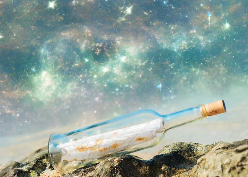 Getty Image of bottle - with space background