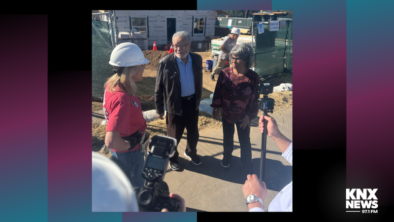 Supervisor Barger (L) with the Wood couple