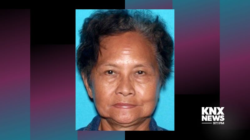 elderly asian woman with short black and gray hair