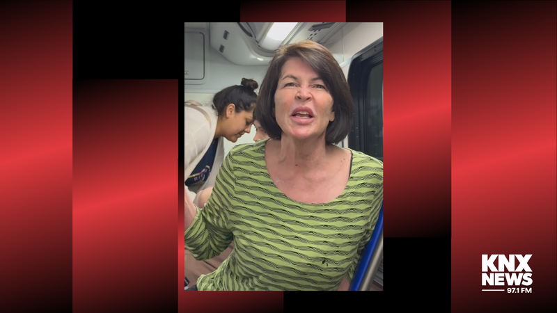 Woman seen yelling at family