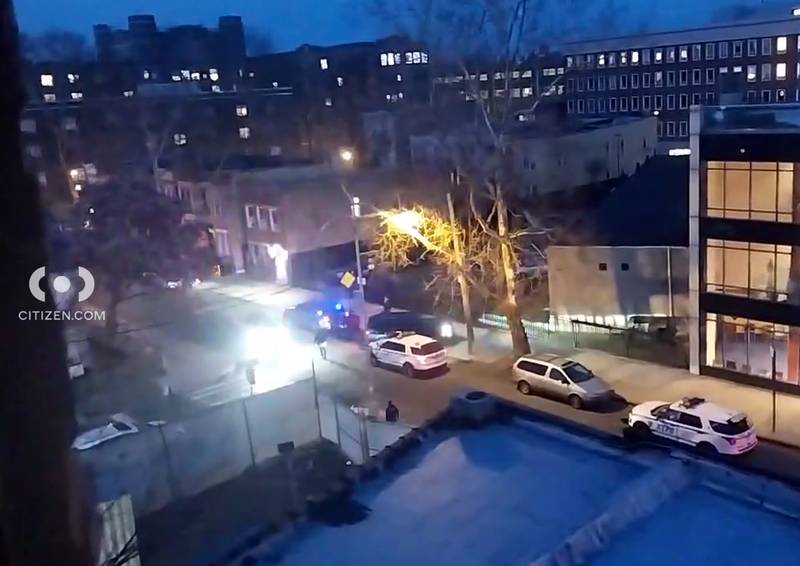 Police were seen in large numbers in Belmont, the Bronx, on Tuesday night in connection with the investigation into the shooting in Westchester
