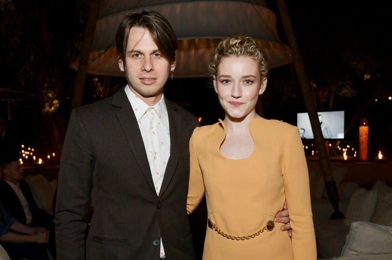Julia Garner and Mark Foster attend Netflix 2019 Nominees Toast