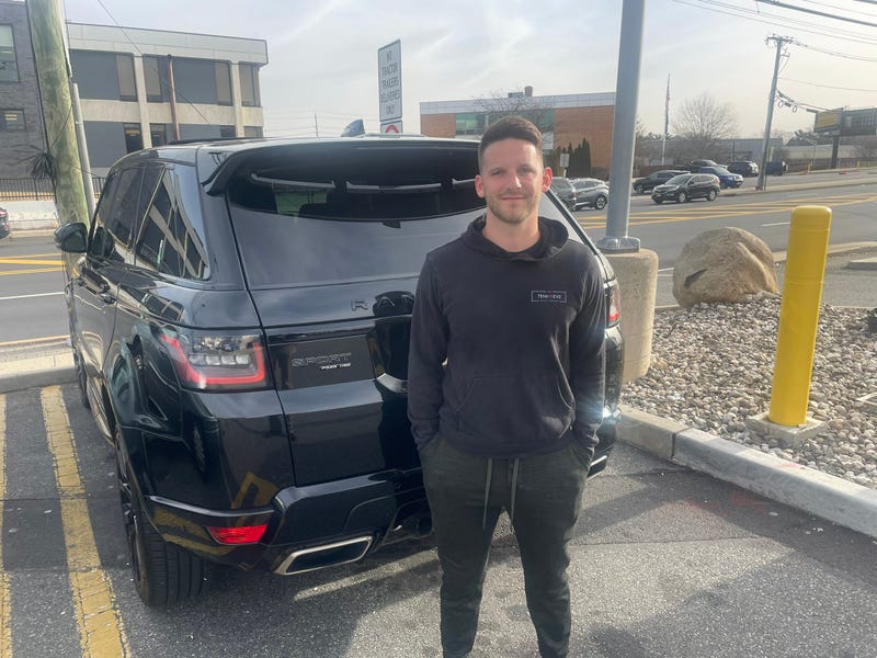 AJ Tenhoeve (pictured) said he set up a GoPro in his car after he returned from workouts to find cash missing from the locked vehicle