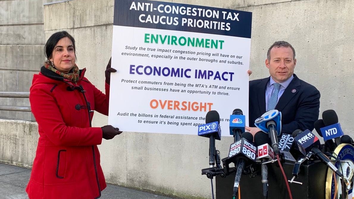 NY, NJ lawmakers create caucus to stop congestion pricing: 'We want to see this thing dead'