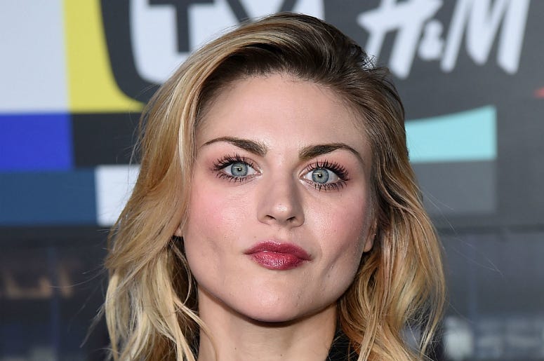 Frances Bean Cobain attends the Moschino x H&M fashion show