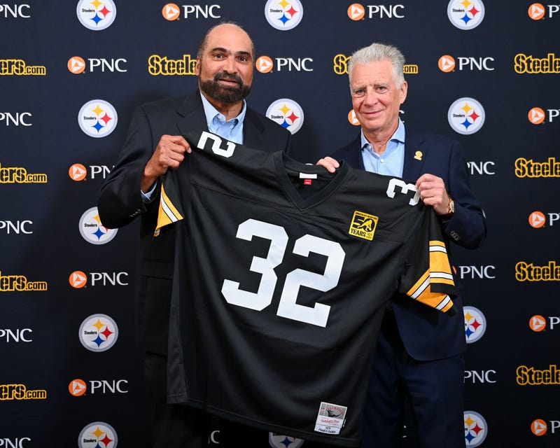 Franco Harris and Art Rooney