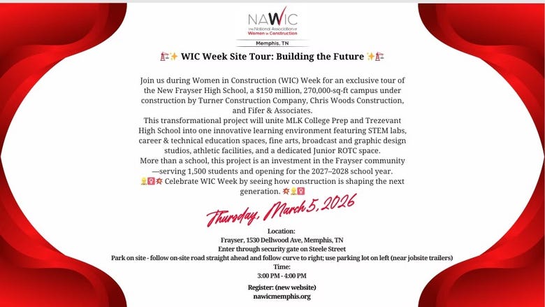 NAWIC Memphis: WIC Week Jobsite Tour - Turner - TCAT