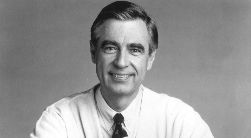 Fred Rogers, the host of the children's television series, "Mr. Rogers' Neighborhood"