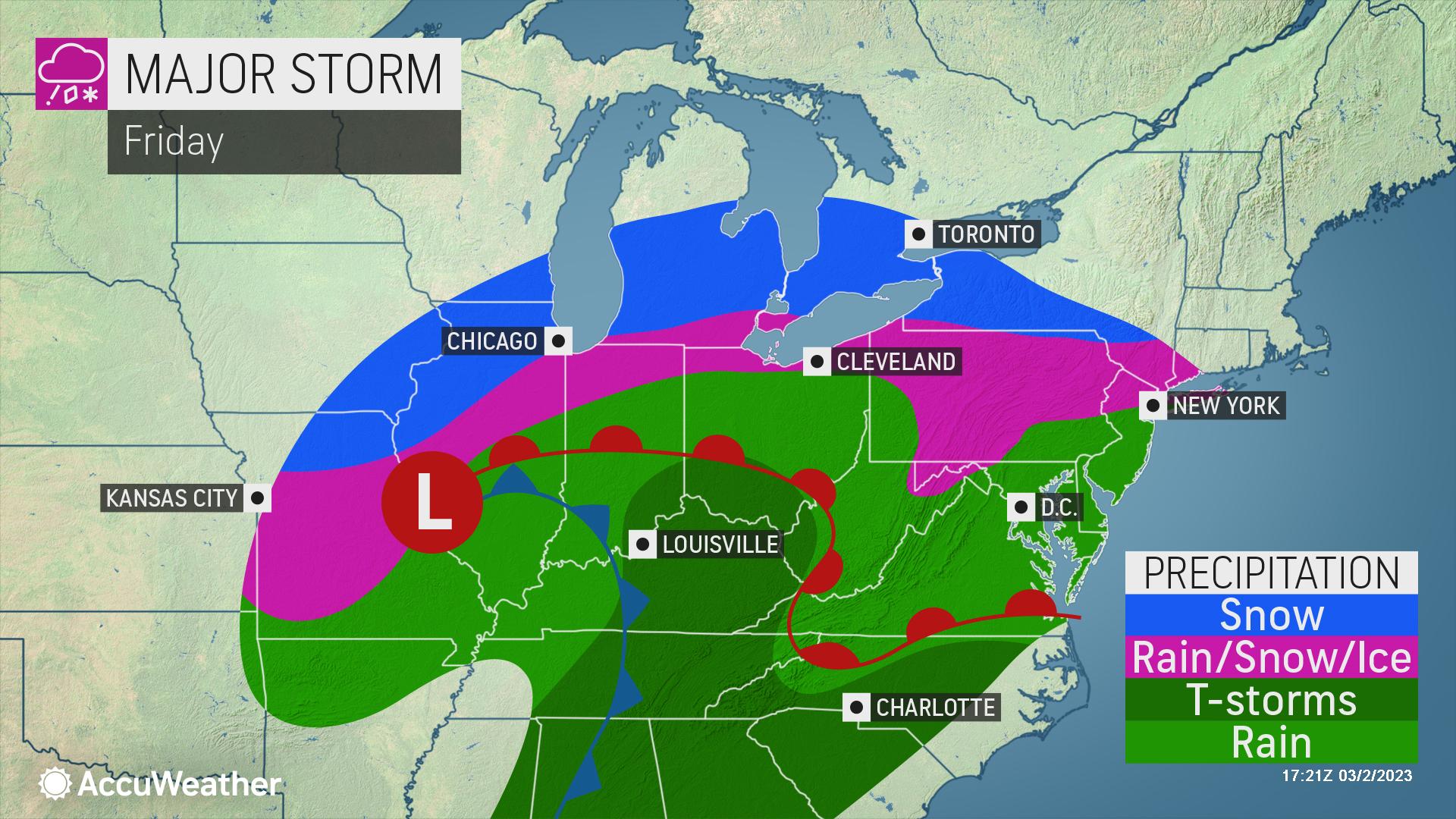 WINTRY MIX INCOMING: Snow, sleet, rain will return to NYC area Friday