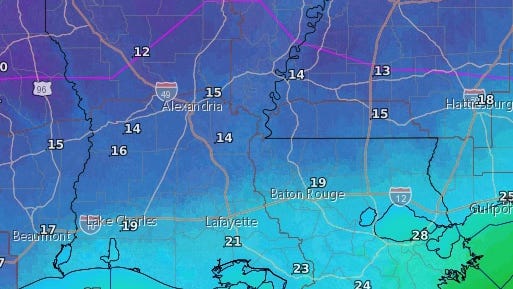 Coldest air in years headed for Southeast Louisiana