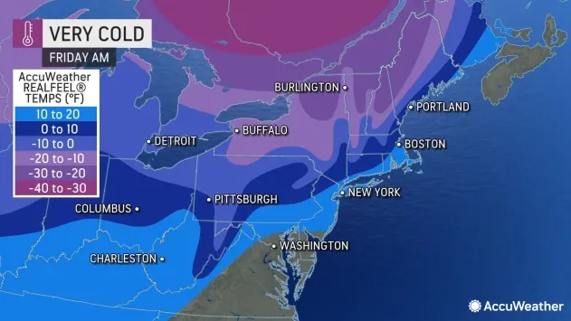 Brief but powerful blast of COLD in store for WNY late week