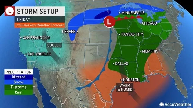 Damaging wind gusts, frequent lightning and heavy rainfall are all in the cards for Michiganders on Friday evening as the potential for explosive thunderstorms push into the state's southern regions.