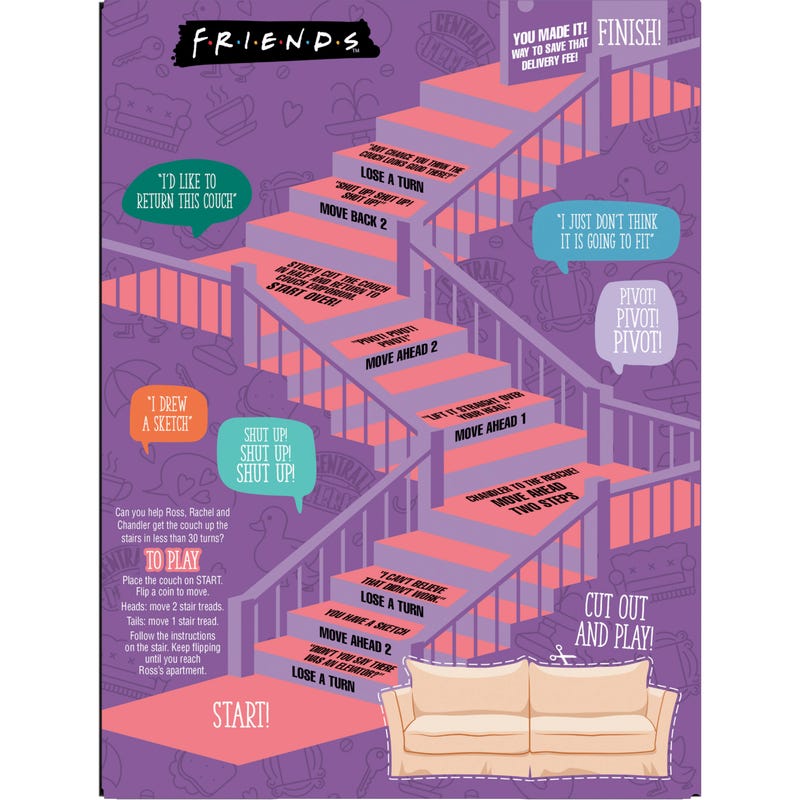 The back of the "Friends" cereal box