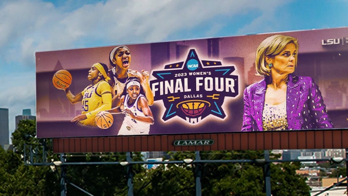 Look: LSU puts up billboards in Dallas (and Waco) ahead of Final Four showdown