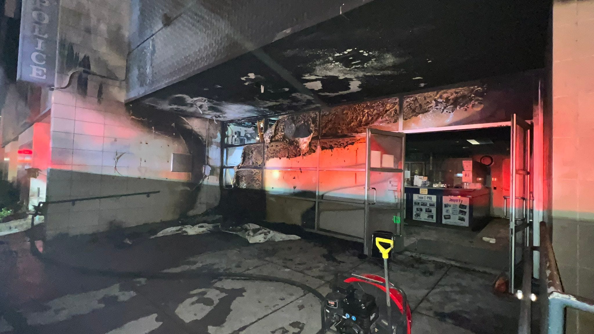 LAPD station lobby torched, sustains $1M in damage after arson