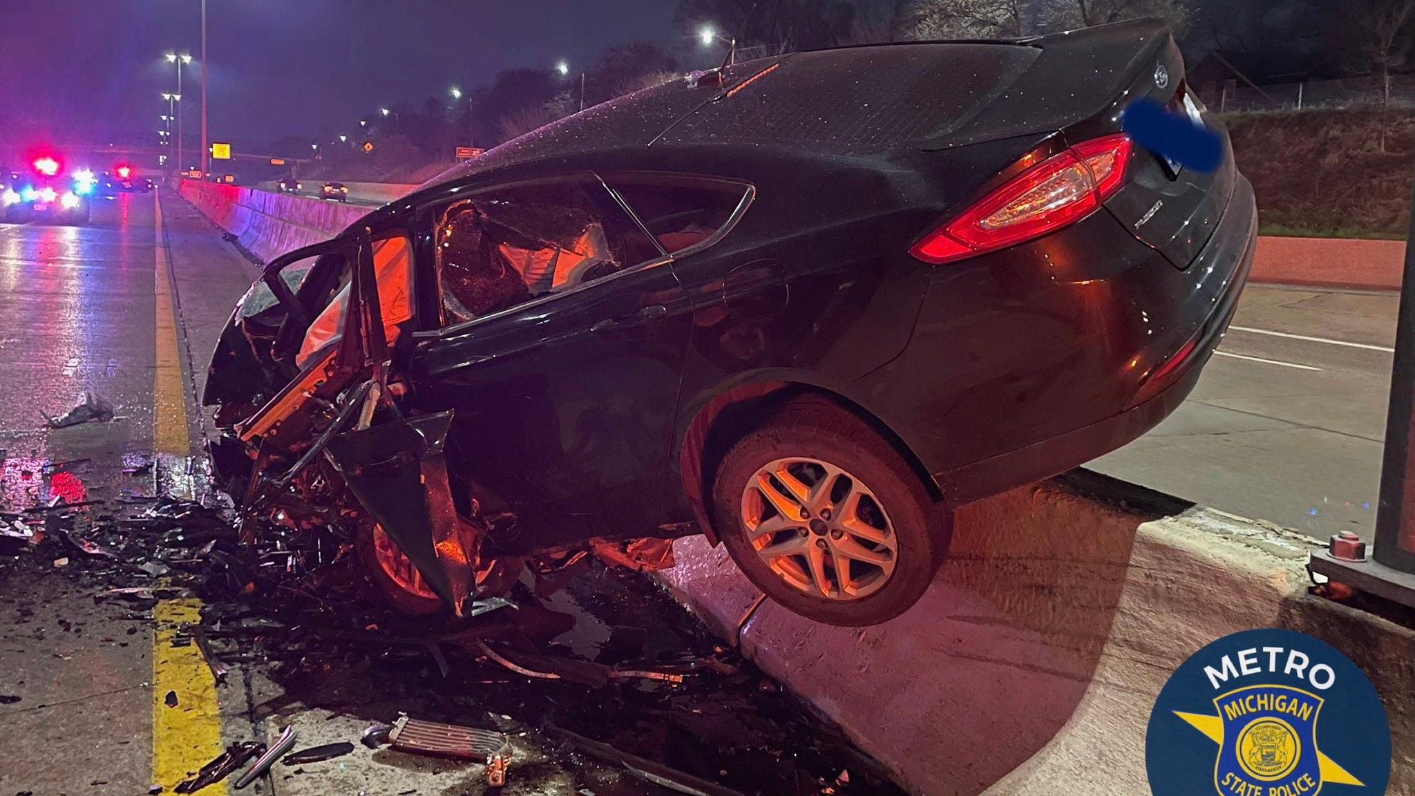 Wrong-way driver killed instantly after head-on collision on Lodge Freeway in Detroit , 1 seriously injured