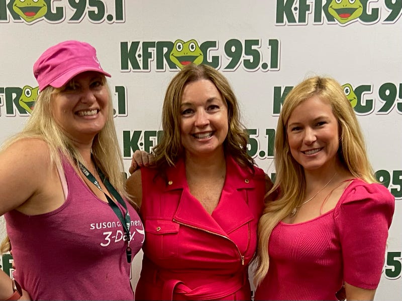 Susan G. Komen's Jill Eaton, Amazon's Eileen Hards, and K-Frog's Pepper