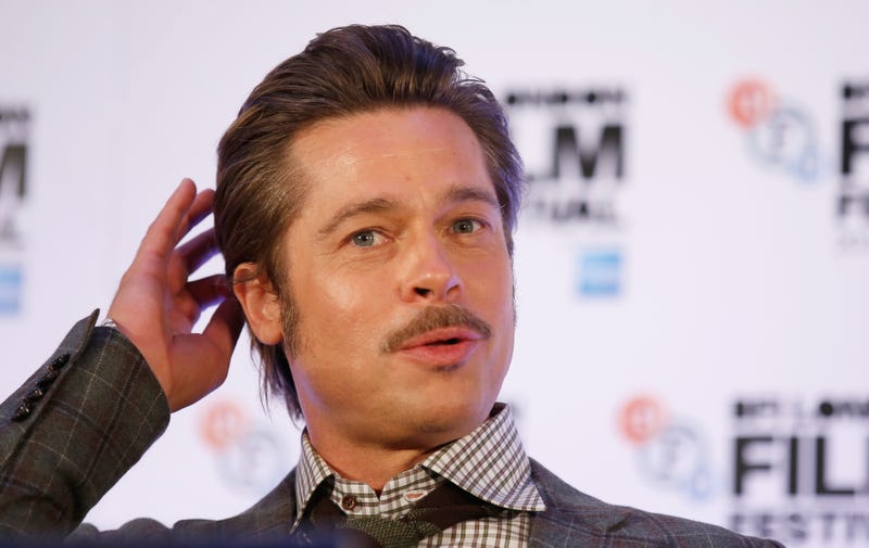 Brad Pitt on a panel for "Fury"