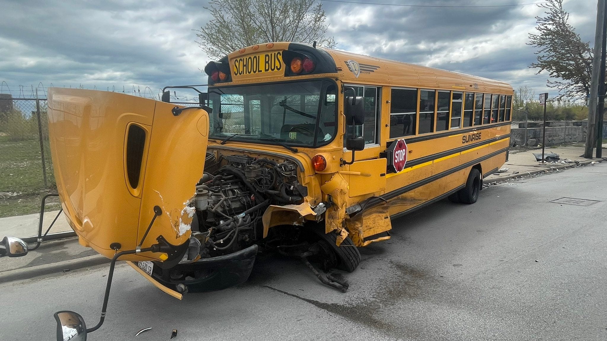 17 injured after school bus crashes head-on with car in Little Village