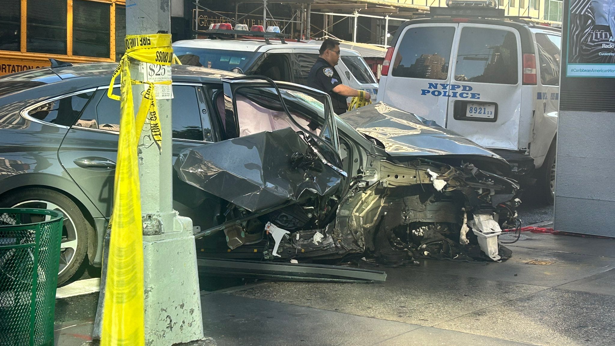 Man dead, 4 injured after DWI driver plows into pedestrians, cyclist in Manhattan