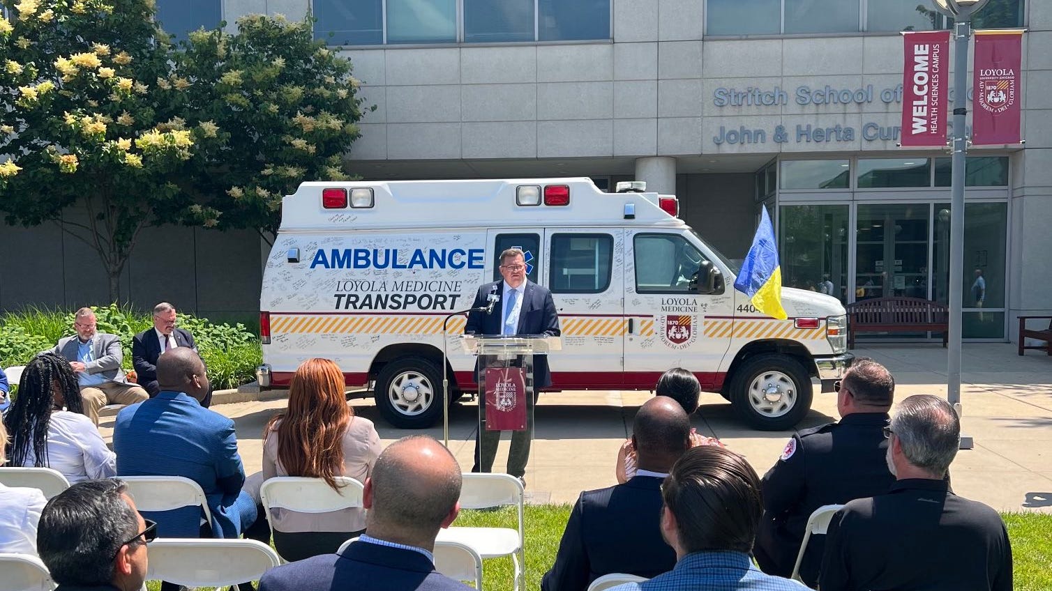 Loyola Medicine donates ambulance to aid Ukraine war effort: ‘This is really something they need’
