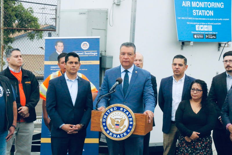 alex padilla speaks at podium