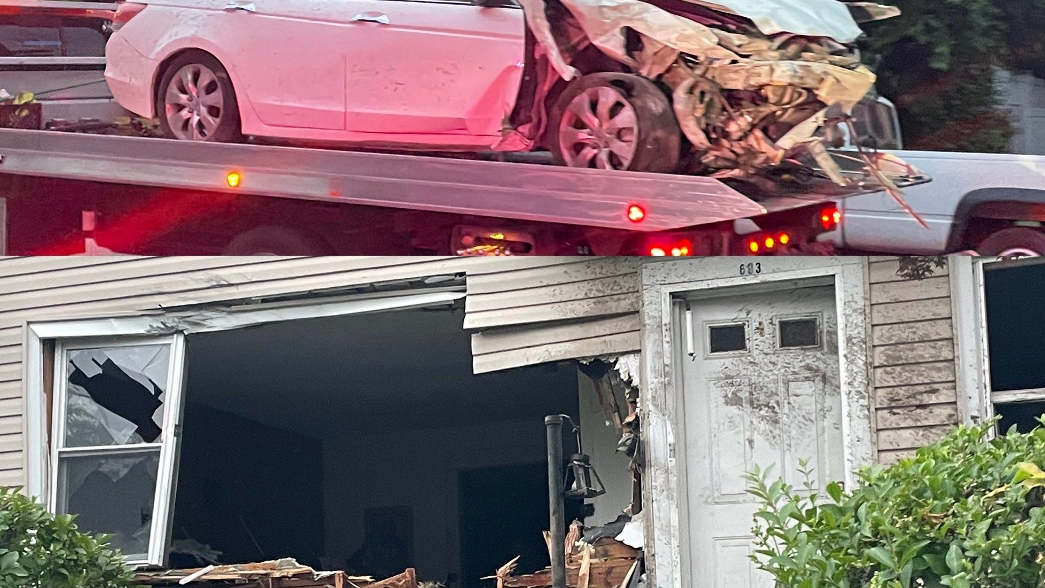 Driver kills woman, launches off wall, lands in Yonkers home