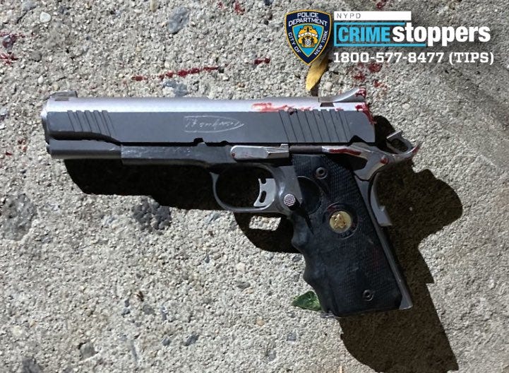 Police recovered this firearm at the scene