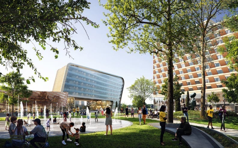 Rendering of Detroit Center for Innovation