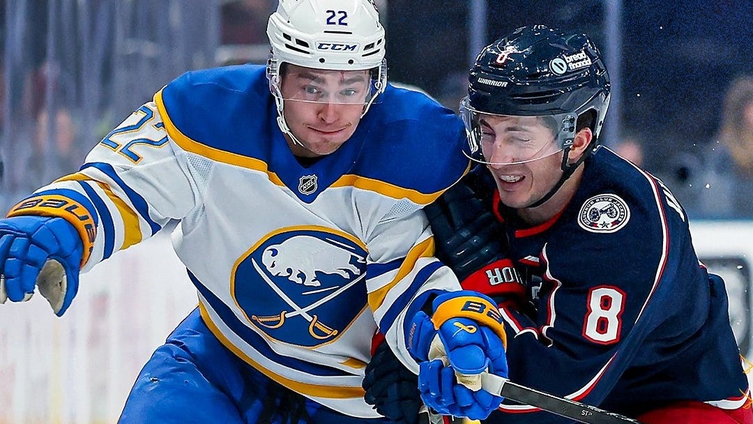 Sabres' winning streak ends in Columbus