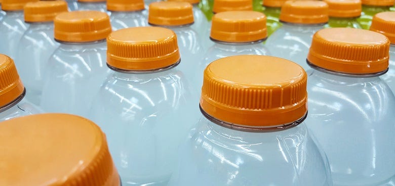 bottles of Gatorade