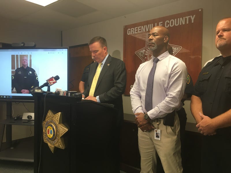 Sheriff Hobart Lewis speaks at press conference Tuesday evening